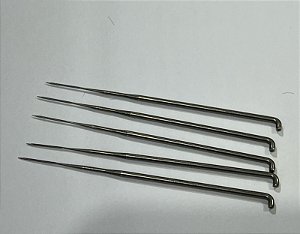 AGULHAS ESPECIAIS CROWN 42 - PARA IMPLANTE DE CABELO RN - PACOTE COM 5 UNIDADES -1 FARPAS  - MATERIAL REBORN - TUDO PARA REBORN