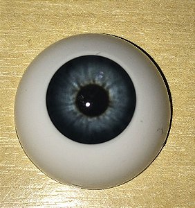 OLHOS EYECO - PAR DE OLHOS DE POLYGLASS EYECO 24 mm AZUL A223 - MATERIAL REBORN - TUDO PARA REBORN