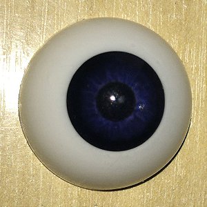 OLHOS EYECO - PAR DE OLHOS DE POLYGLASS EYECO 20mm AZUL ESCURO P062 - MATERIAL REBORN - TUDO PARA REBORN