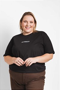 CAMISETA "BLESSED" - P AO G5 - PRETA
