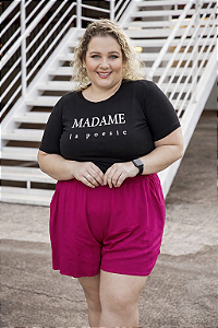 T-SHIRT "MADAME" P AO G5 - PRETO