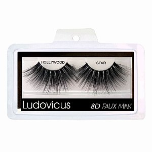 Cílios Postiços Drag 8D #Hollywood Star Faux Mink Ludovicus