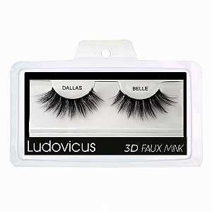 Cílios Postiços Ludovicus 3D Faux Mink #Dallas Belle (Origem:Indonésia)