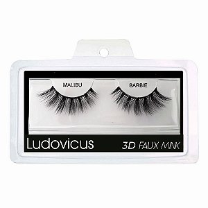 Cílios Postiços Ludovicus 3D Faux Mink #Malibu Barbie (Origem:Indonésia)