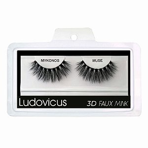 Cílios Postiços Ludovicus 3D Faux Mink #Mykonos Muse (Origem: Indonésia)