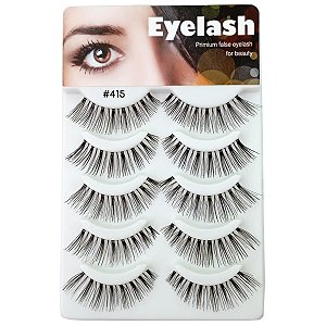 Cílios Postiços Eyelash c/5 Pares N.415 (Origem: Vietnam)