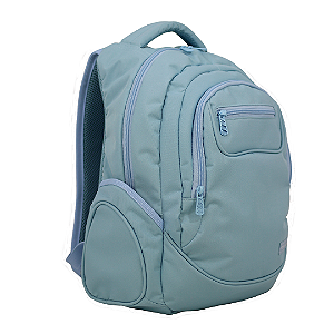 MOCHILA FEMININA BÁSICA EM POLIÉSTER OXFORD- M-096 - AZUL CLARO