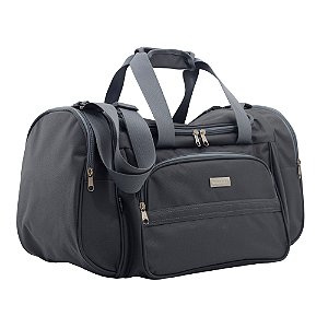 BOLSA DE VIAGEM EM POLIÉSTER - MÉDIA - BV-025 - GRAFITE