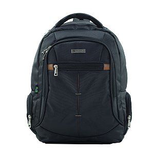 MOCHILA CASUAL P/NOTEBOOK 15" EM POLIÉSTER 1680 PVC - M-100 - PRETO
