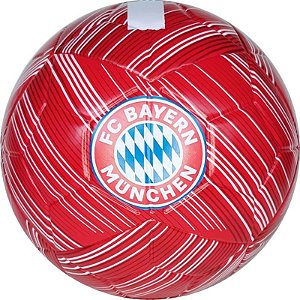 BOLA DE FUTEBOL PVC / PU NUMERO 5 VERMELHA BAYERN DE MUNIQUE