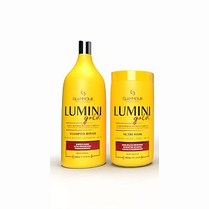 Linha LUMINI GOLD (PROFISSIONAL) 2X1L - Glammour Professional