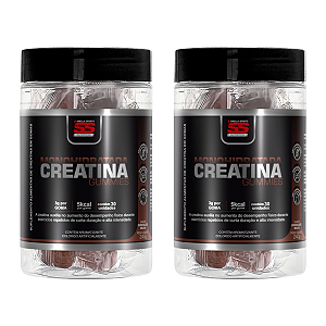 Creatina Gummies SS Nutrition - Sabor Chocolate Belga - Kit c/ 2 Potes