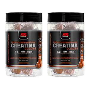 Creatina Gummies SS Nutrition - Sabor Doce de Leite - Kit c/ 2 Potes