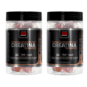 Creatina Gummies SS Nutrition - Sabor Pessêgo - Kit c/ 2 Potes