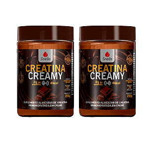 Creatina Creamy - Sabor Chocolate Belga Kit c/ 2 Potes