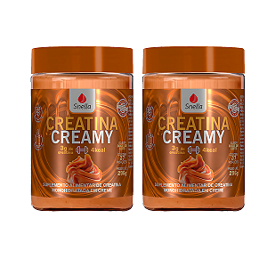 Creatina Creamy - Sabor Doce de Leite Kit c/ 2 Potes