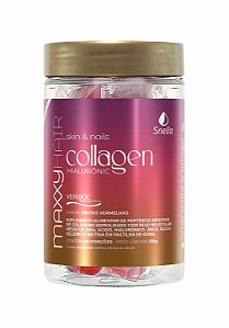 Maxxy Hair Skin & Nails Collagen + Ácido Hialurônico – Sabor Frutas Vermelhas