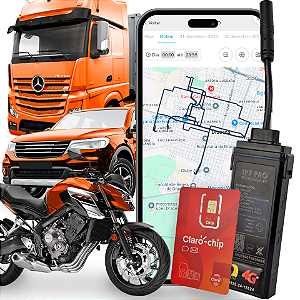 RASTREADOR TP7 PRO + CHIP CLARO + PLATAFORMA COM APP