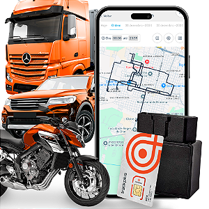 RASTREADOR OBD 4G + CHIP TRACKPLUS + APP