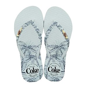 Chinelo Coca-Cola Estampa Tropical