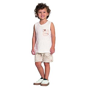 Conjunto Alakazoo Curto Regata Infantil Menino