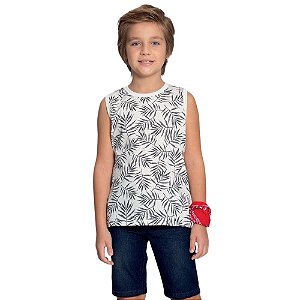 Regata Alakazoo Estampa Tropical Infantil Menino