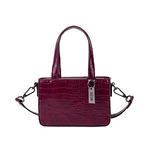 Bolsa Santa Lolla Croco Alto Brilho Feminina