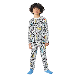 Pijama Hering Turma Da Mônica Estampado Infantil Menino