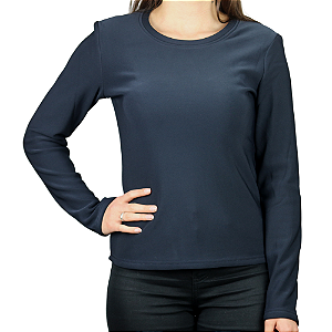 Blusa Facinelli Térmica Peluciada Gola Redonda Feminina