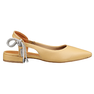 Sapatilha Ernest Slingback Shine Bico Fino Feminina