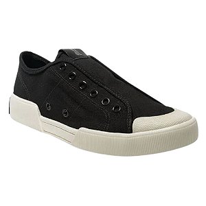 Tênis Santa Lolla Preto Slip On Ilhós Feminino