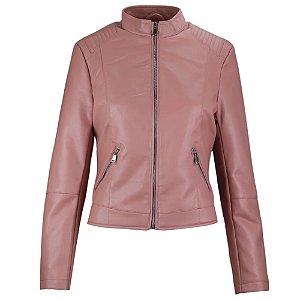 Jaqueta Facinelli Gola Média Resinada Feminina