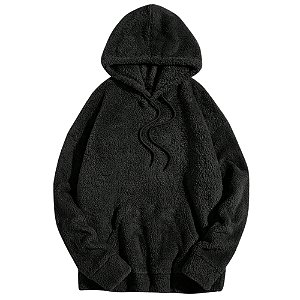 Moletom Blue Bay Fechado Canguru De Pelinhos Com Capuz Masculino