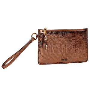 Bolsa Carteira Clutch Santa Lolla Material Metalizado Alça De Mão Feminina