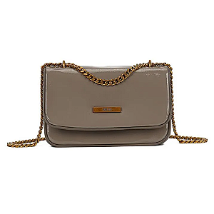 Bolsa Santa Lolla Média Material Envernizado Glossy Alça De Ombro Feminina