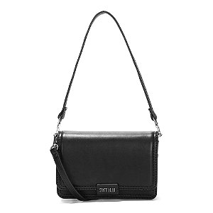 Bolsa Santa Lolla Pequena Soft Preta Alça Dupla