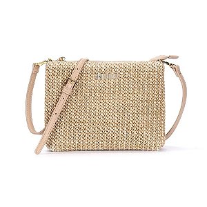 Bolsa Santa Lolla Tramado Transversal Bege