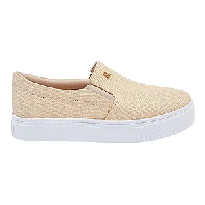 Tênis Santa Lolla Slip On Palha Natural Feminino