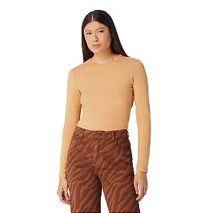 Blusa Hering Manga Longa Em Algodão Feminina