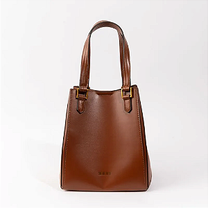 Bolsa Santa Lolla Shopper Soft Alça Ombro Marrom