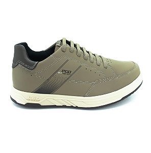 Sapatênis Pegada Microfibra Casual Bege Masculino