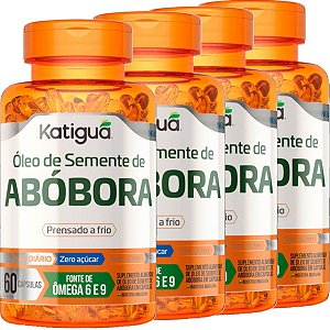 Kit 4 Óleo de Semente de Abóbora 60 Cápsulas Katigua