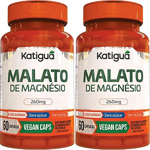 Kit 2 Malato De Magnesio 60 Cápsulas KATIGUA