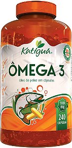 Omega 3 1000 mg 240 cápsulas Óleo de Peixe Katigua