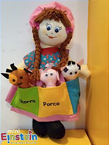 Boneca de bolso fazendeira