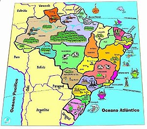 Quebra Cabeça Mapa dos Estados Brasileiros