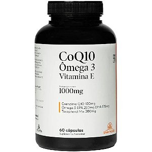 Coq10 + Ômega3 + Vitamina E 60cápsulas