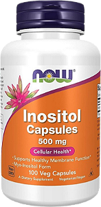 Now inositol 500mg 100caps veg