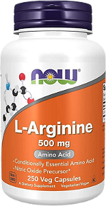Now L-Arginine 500mg 250caps veg