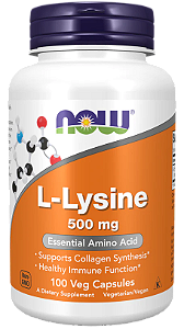 Now Lysine 500mg 100caps veg